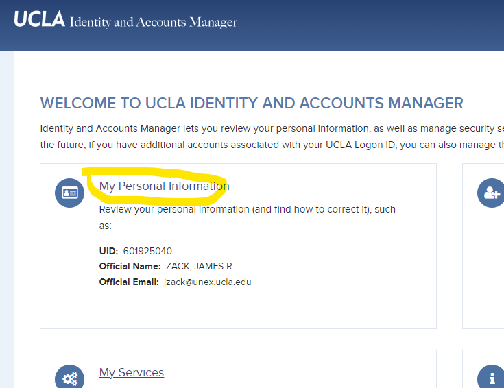 UCLA Logon Information Needed for Troubleshooting UCLA Extension